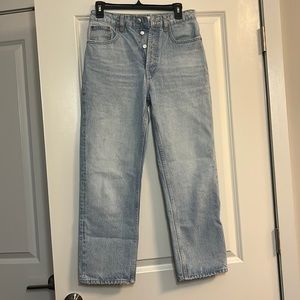 Zara jeans worn only once! Straight leg, light wash.